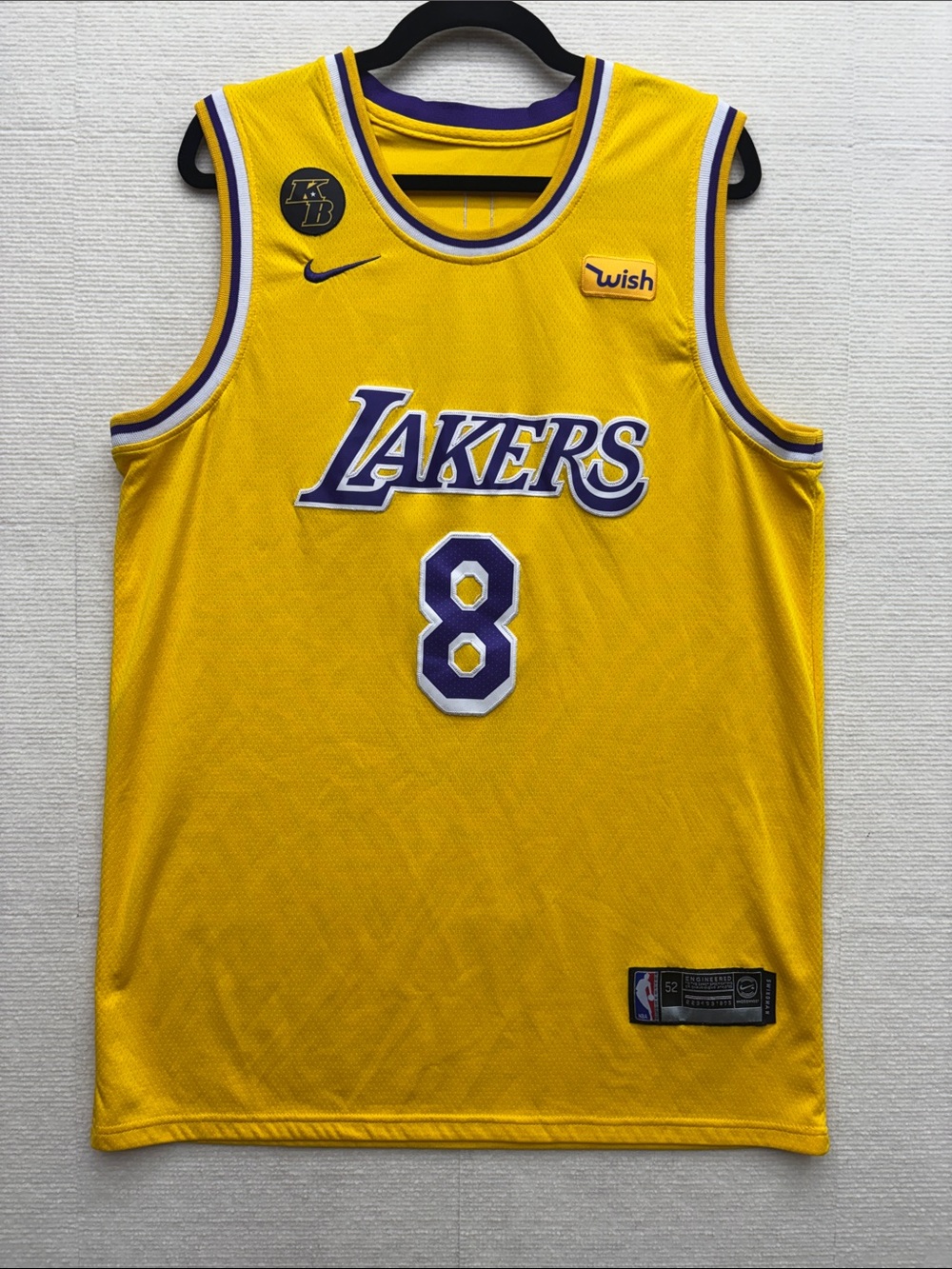 Nike Kobe Bryant “Swingman” Los Angeles Lakers #8 Basketball Jersey 52